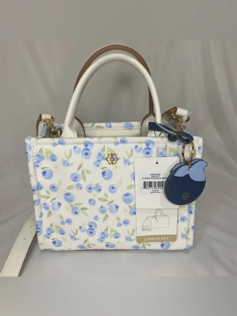 Nanette Lepore Mini Blueberry Blooms Satchel